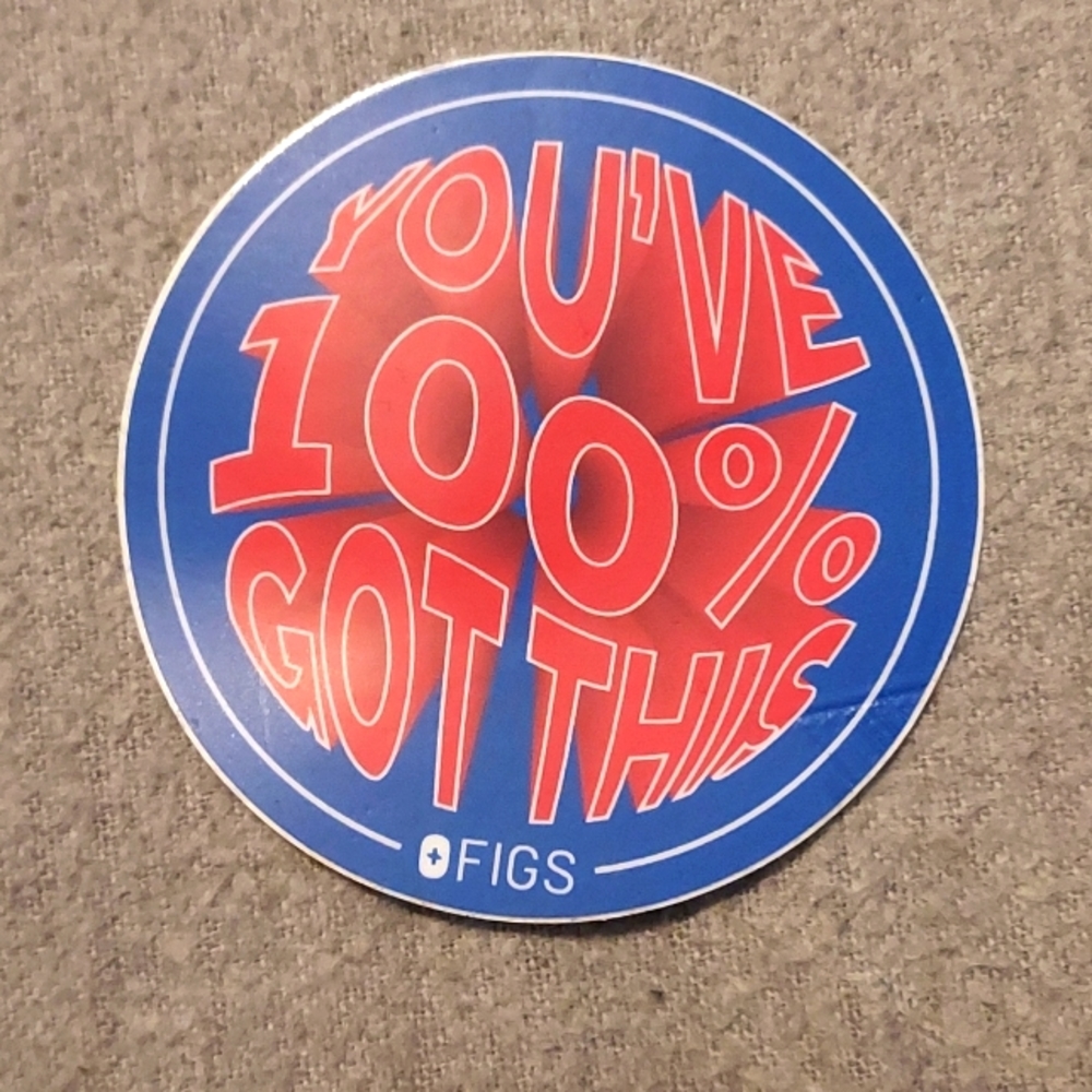 New Figs scrubs sticker